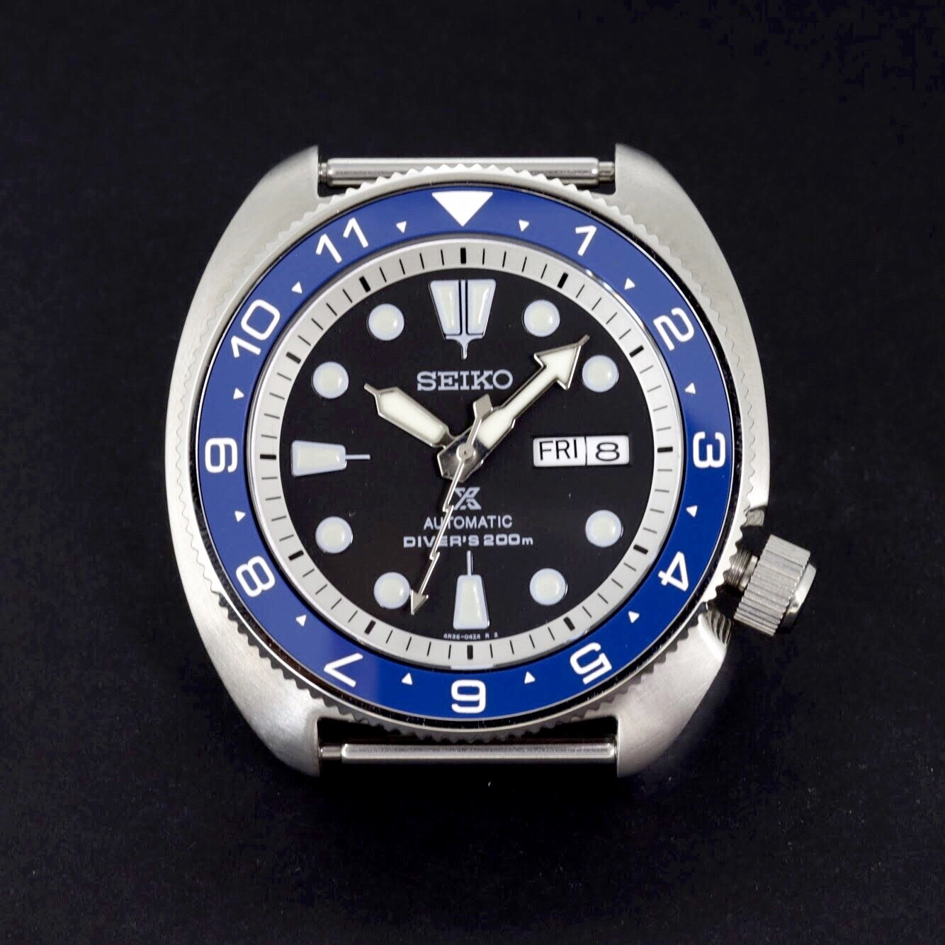 Ceramic Insert - SRP Turtle Dual Time Blue - DLW WATCHES