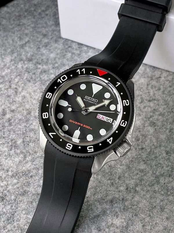 Chapter Ring - SKX007/SRPD - Bead Blasted Steel - DLW WATCHES