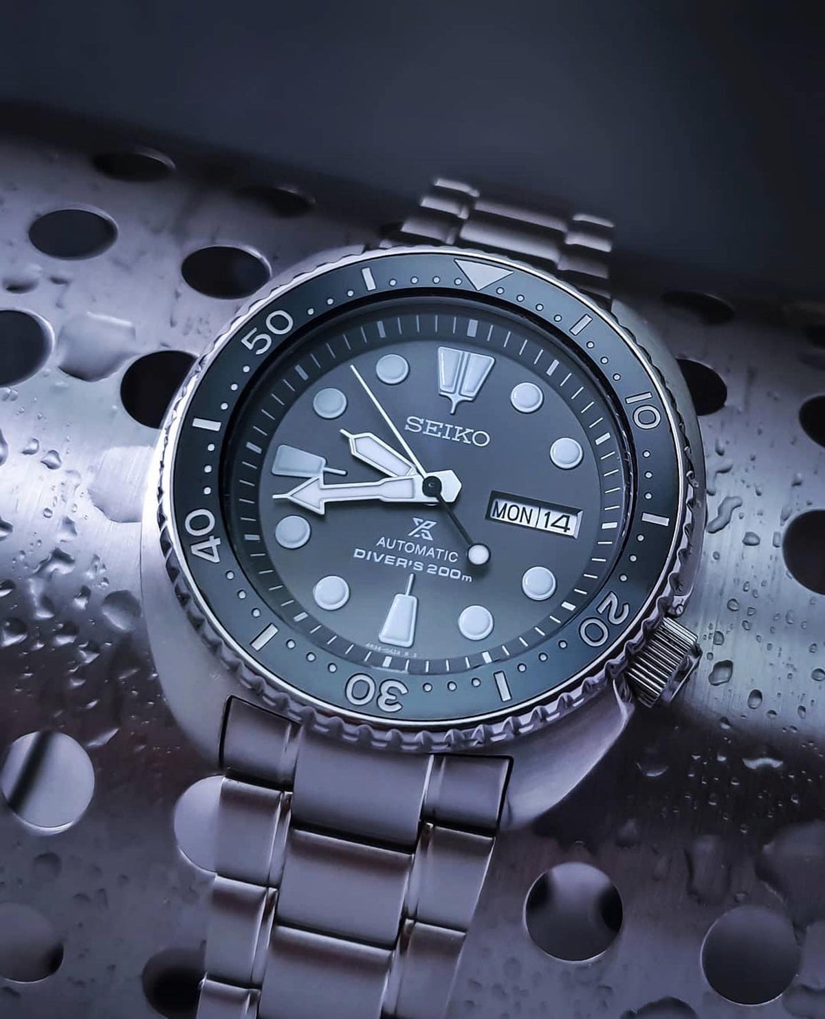 Ceramic Insert - SRP Turtle Black - Luminous Green