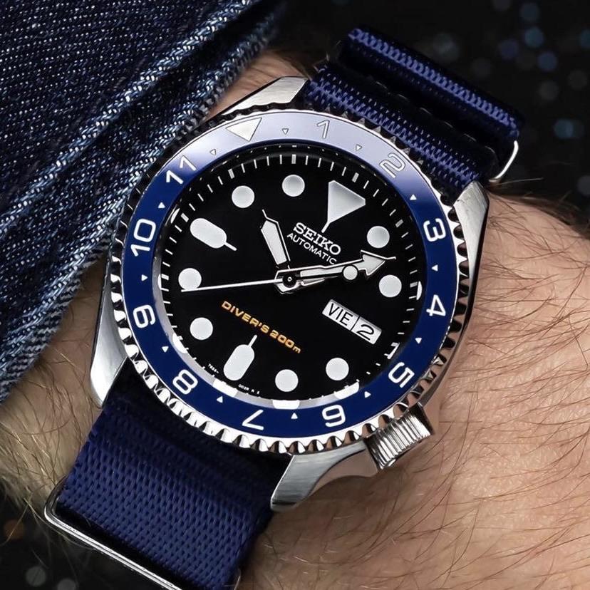 Ceramic Insert - SKX Dual Time Aegean Blue