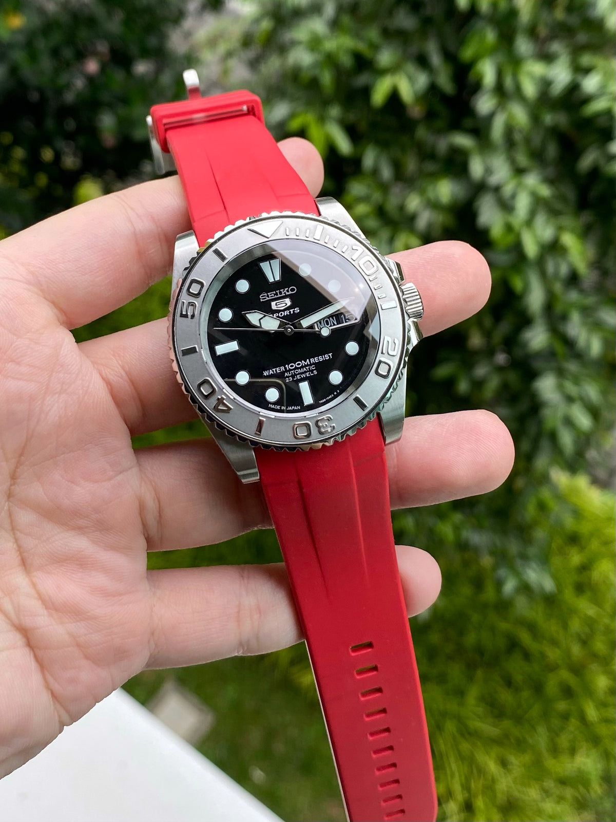 FKM Rubber Strap - SKX007/SRPD Classic - Red