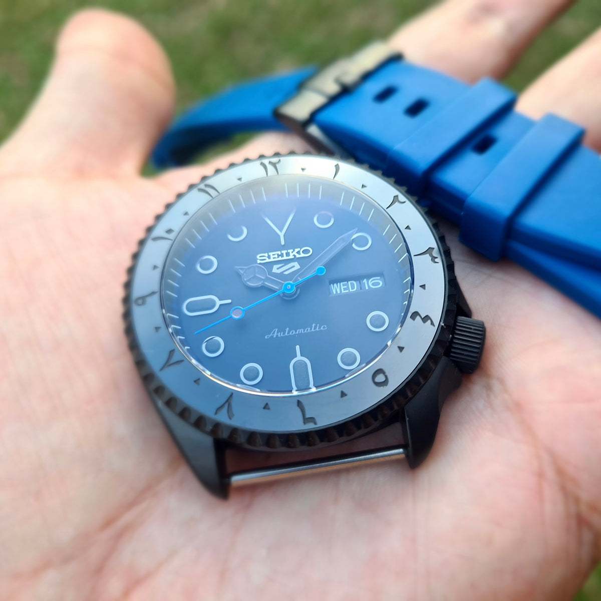 Ceramic Insert - 007 Arabic Dual Time Stealth