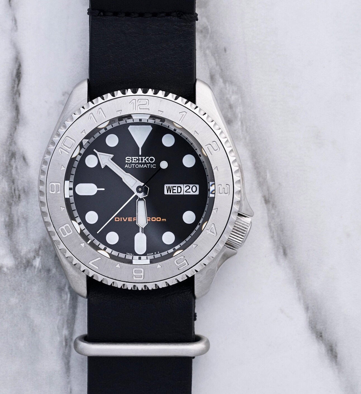 Steel Insert - 007 Dual Time - Brushed ICE