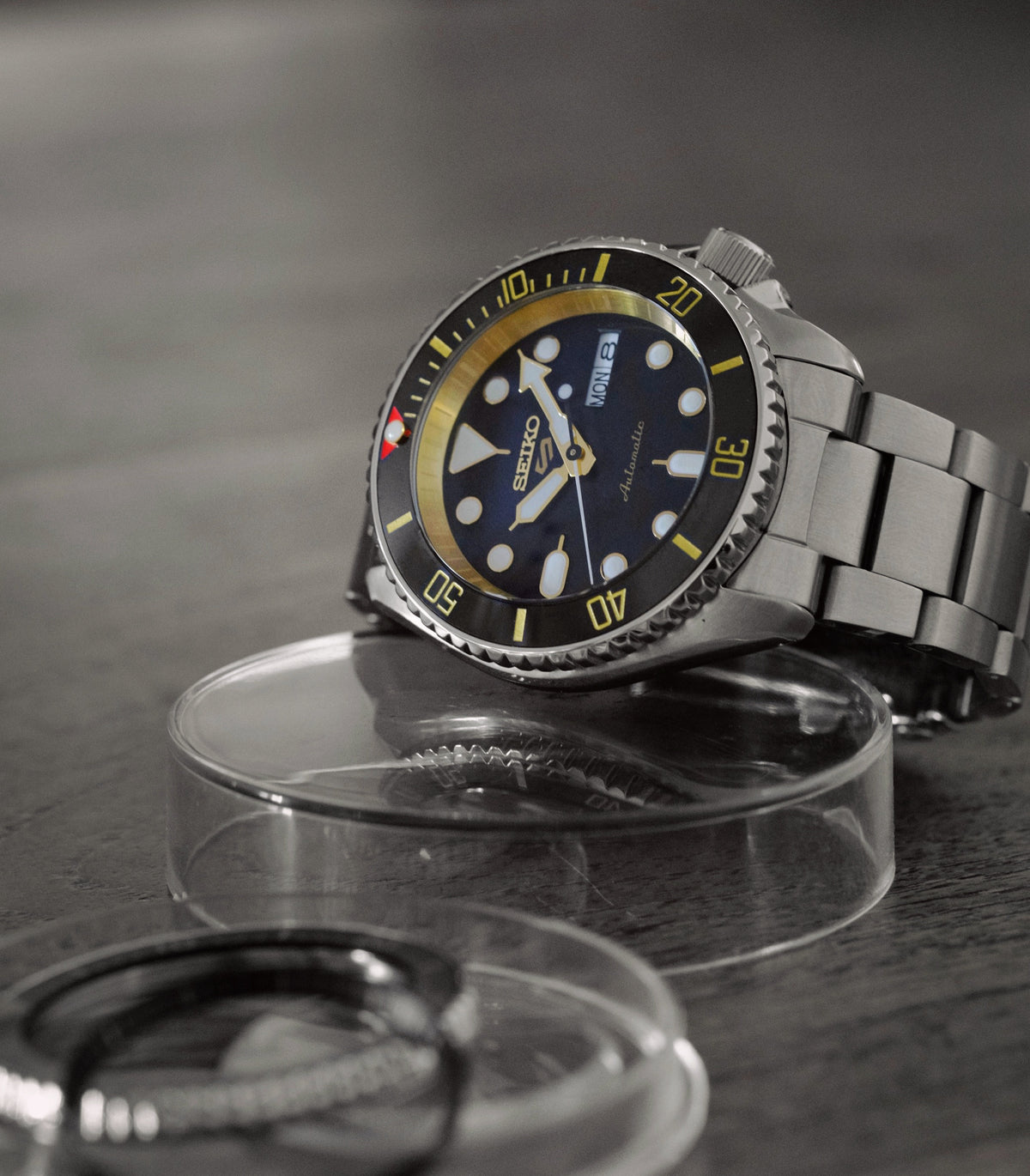 Ceramic Insert - 007 Sub Red T Black X Gold