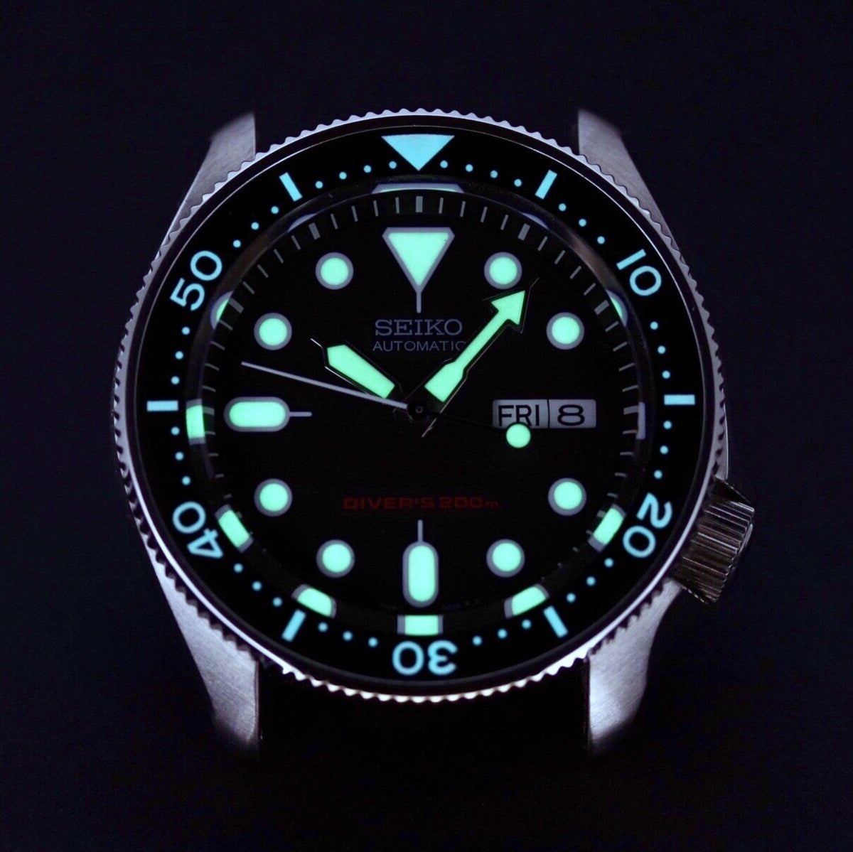 Ceramic Insert - SKX Black - Luminous Aquaris