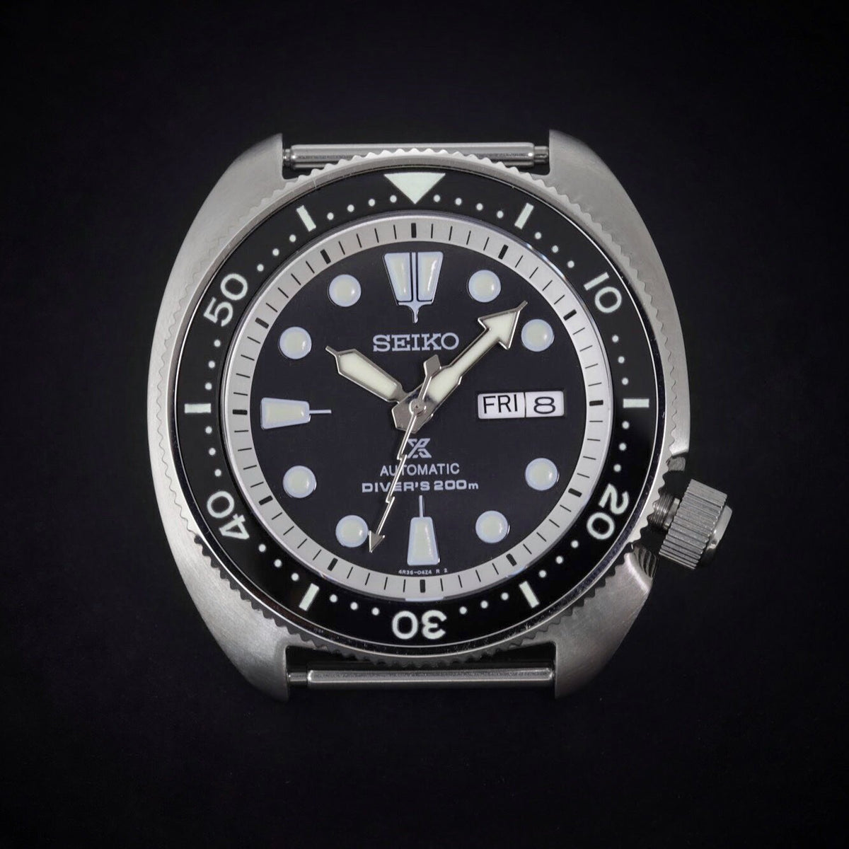 Ceramic Insert - SRP Turtle Black - Luminous Green