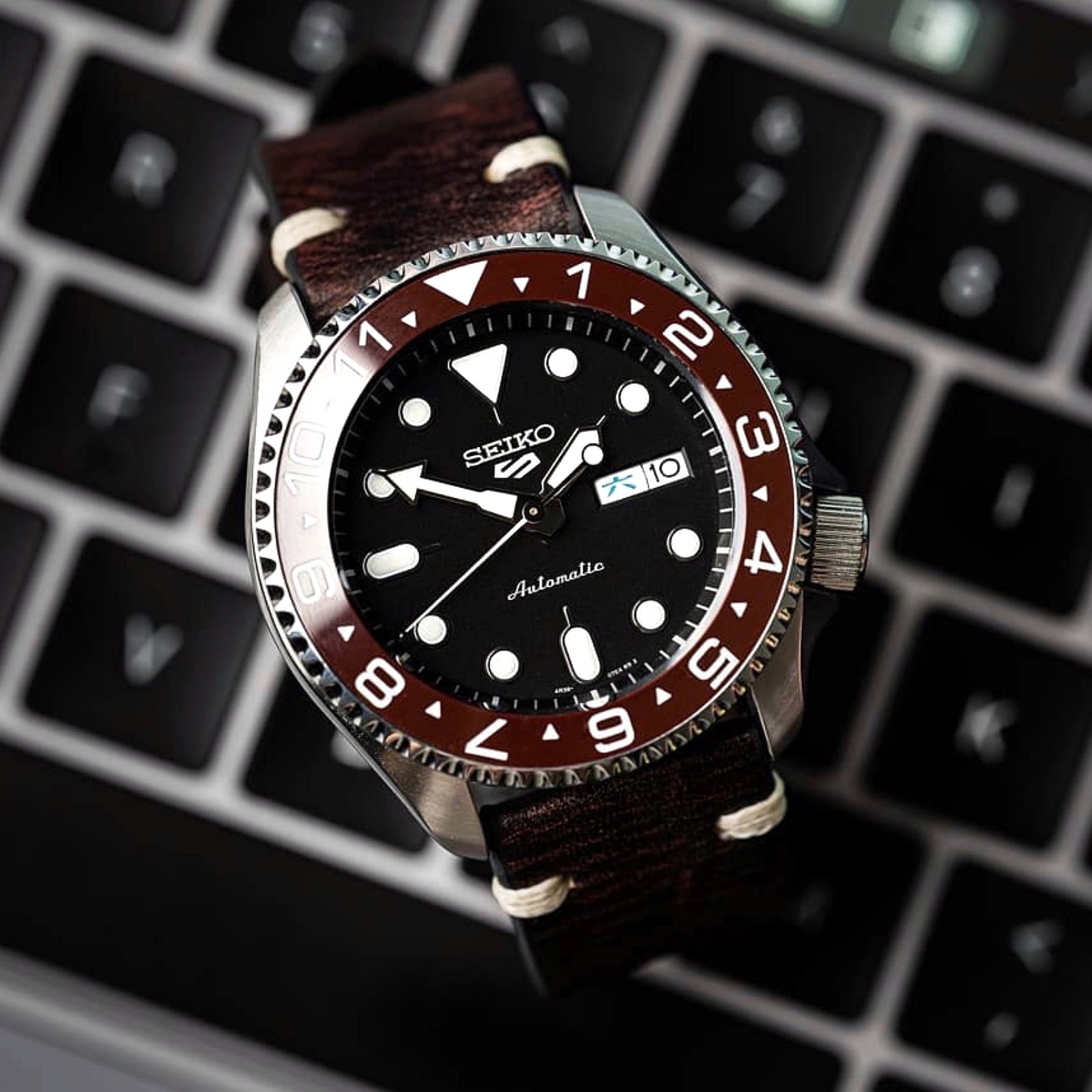 Ceramic Insert - 007 Dual Time Umber